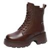 Stivali Martin stivaletti stile britannico autunno e inverno con plateau suola spessa caldi stivali da cavaliere