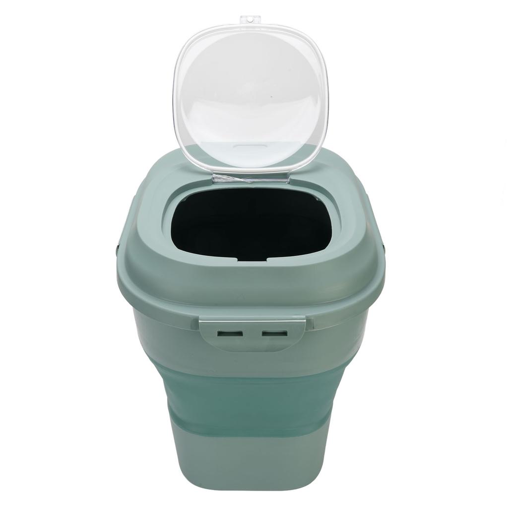 Dog Food Storage Container with Airtight Lid Foldable Large Capacity Dry Pet Food Bin for Dog Cat