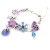 NOA [J5368] - Designer-Armband 'Frohe Weihnachten' violett