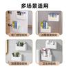 Kitchen Cabinet Door Mount Storage Organizer Plastic Wrap Foil Bags Refrigerator Side Hanging Shelf Modern Minimalist