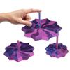 3 Stück 3D-gedruckte expandierende Sternenspielzeuge Polygonale Finger-Rotations-Sensorikspielzeuge mit Griff