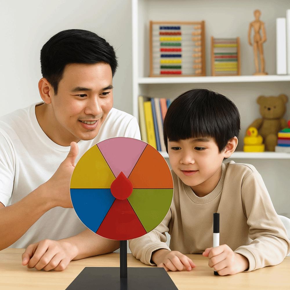 Spin Wheel Reusable Fortune Wheel Interactive Table Prize Turntable  Carnival Party
