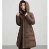 Warm Long Parkas for Women Overcoat With Belt Plus Size Fashion Long Sleeve Thick Woman Winter Coats Hooded