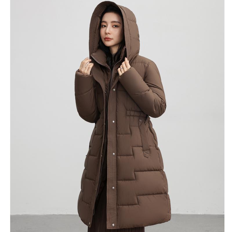 Warm Long Parkas for Women Overcoat With Belt Plus Size Fashion Long Sleeve Thick Woman Winter Coats Hooded