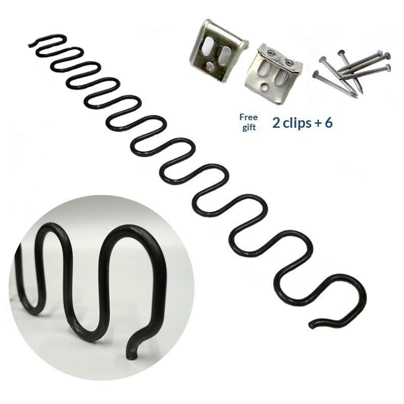 Serpentine Federung Zig-Zag Sofa Federn mit Befestigungsclips 40/45/50cm Großartig für die Reparatur und Aufarbeitung von Sofas zu Hause 45cm