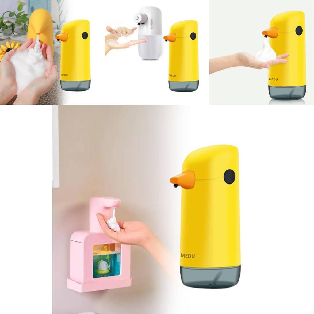 Roztomilý žlutý kachní dávkovač mýdlové pěny Automatické bezdotykové zařízení na mytí rukou Pro děti