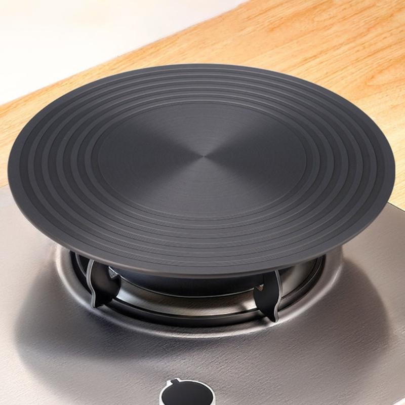 Round Aluminum Heat Conduction Plate Quick Defrosting Tray for Gas Stove Folding Design 6mm Thickness Ideal for Cooking