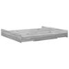 Storage Bed Frame Grey Sonoma 180 x 200 cm