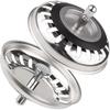 2 Pack Stainless Steel Kitchen Sink Stopper, Universal Kitchen Sink Strainer 79.3mm For Kitchen And Bathroom