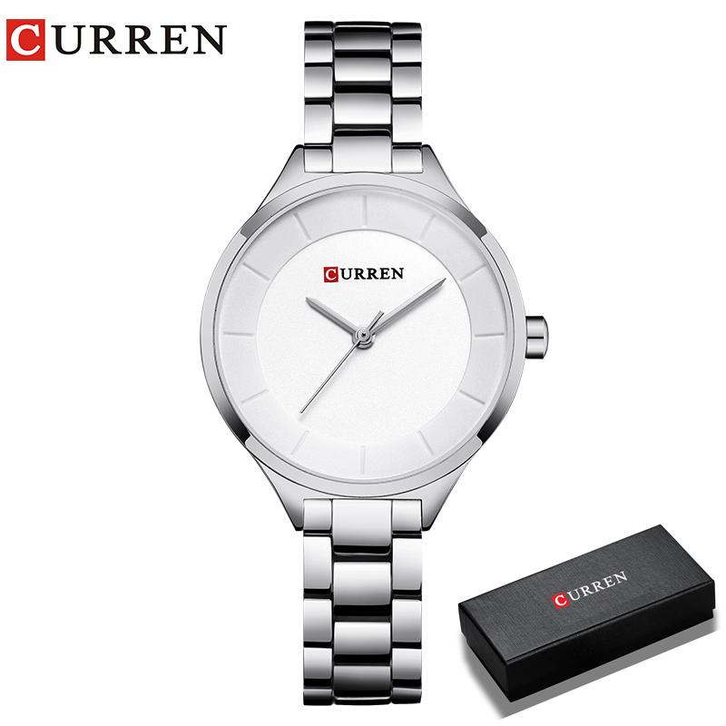 Curren 9015 Women Watches Luxury Gold Black Full Steel Dress Jewelry Quartz Watch Ladies Fashion Elegant Clock Relogio Feminino