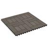 VidaXL 11x WPC Terrace Tile 30x30 Cm 1 M² Dark Brown Path Tile 45028