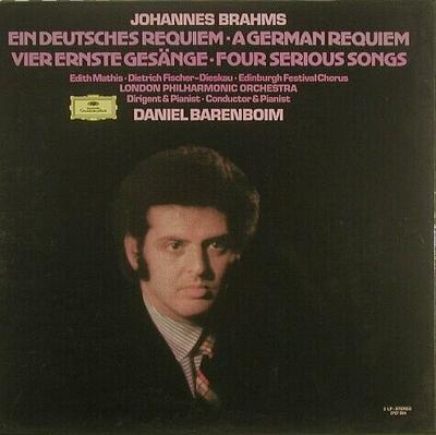 LP Record JOHANNES BRAHMS - EDITH MATHIS · DI - Ein Deutsches Requiem = A German Re 2707066 Deutsche Grammo 1973 Germany Classical Used