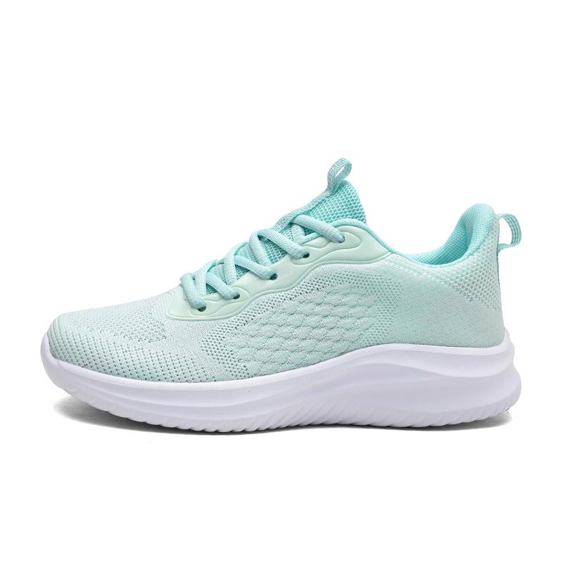 2025 Women's Sports Shoes Summer Knit Breathable Lightweight Sneakers For Women Casual Lace-up Women Running Shoes