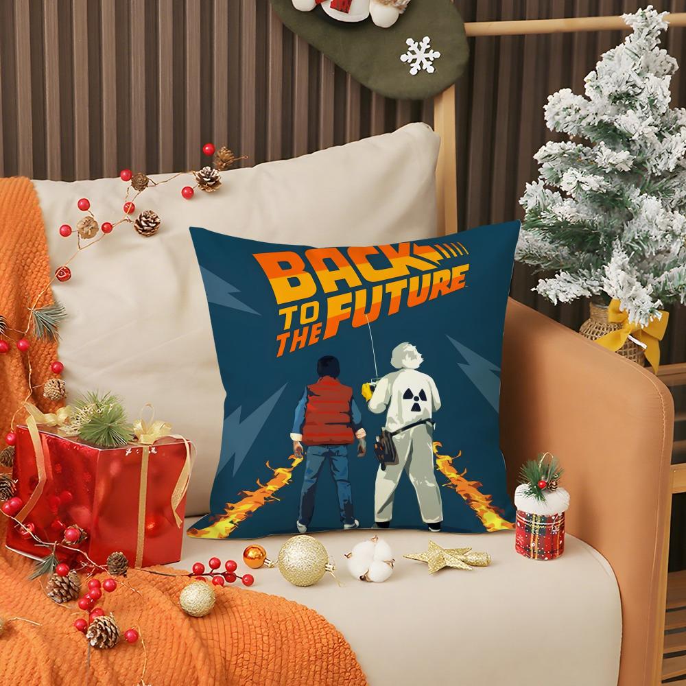 

Science Movie BBack To The Future Pillow Case Printing Pillowcase Living Room Sofa Cushion Cover Bedroom Room Decor 30X30cm