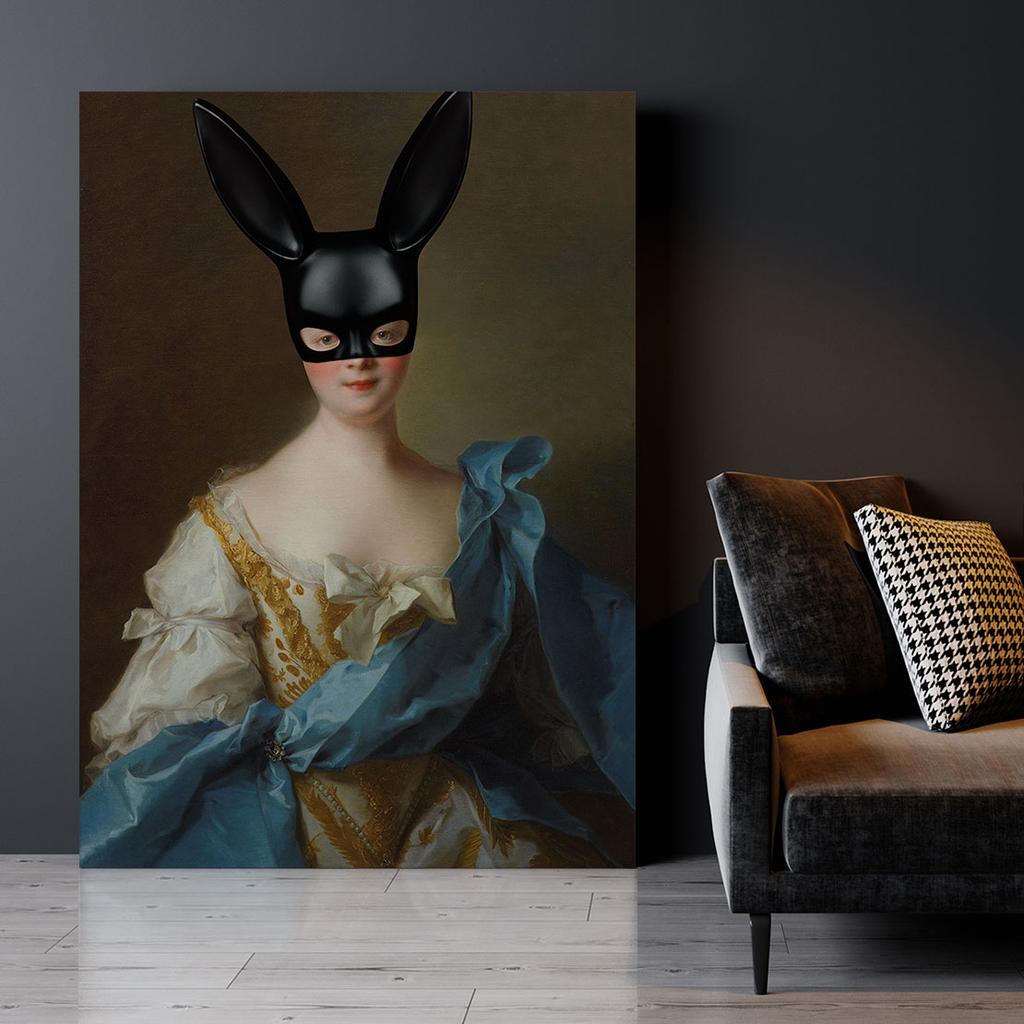 Canvas Picture Playboy Bunny Mask
