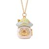 Openable Lid Photo Box Locket Macaron Gradient Fairy Pendant Sweet Mushroom Necklace  Daily
