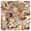Bune-Retro Pentru Scrapbooking Cafenea Autocolante 50 BUC Impermeabile Transparente PET Decalcomanii Estetice
