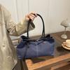 Retro Suede Plush Tote Bag - Large Capacity, Korean Niche Style, Single Shoulder Underarm Design for Commuting (2026 Edition)