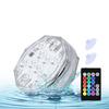 LED Pool Light 15 Colors Water Resistant RGB Submersible Pond Light Underwater Lamp with Remote Control for Outdoor Garden Decor