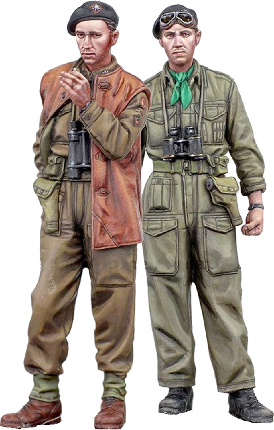 Alpine Miniatures 1/35 Вторая мировая война Британский Королевский 4-й/7-й Драгунский Полк Танковый Батальон Набор Офицеров Танкистов (2 фигурки) Набор из смолы AM35329 (Персонал)