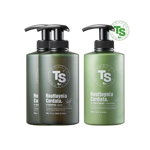 TS Eoseongcho Shampoo 500g x 2 + Treatment 500ml