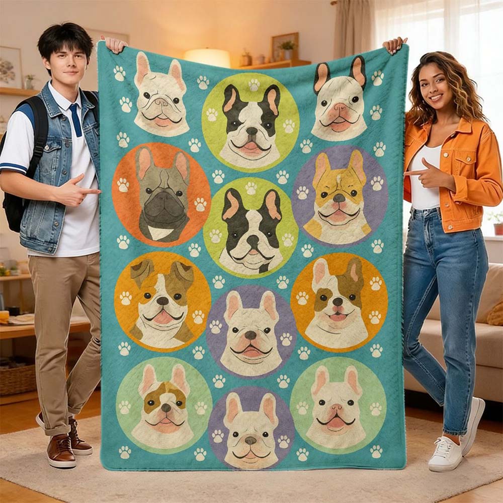 1Pc  Cute Jungle Animal Print Flannel Throw Blanket For Kids Baby Nursery Bedroom Decor