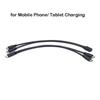 Usb C Cable Splitter Type C 1 To 2 Extension Cable Wire For Pc Phone Tablet 15W 3A Power Adapter Cord Charging Converter Line