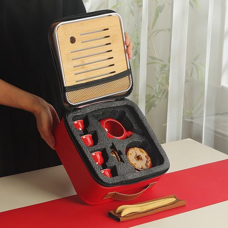 Persimmon Ruyi Ceramic Tea Set