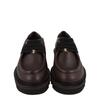 Salvatore Ferragamo Euripilo Leather Loafers Brown