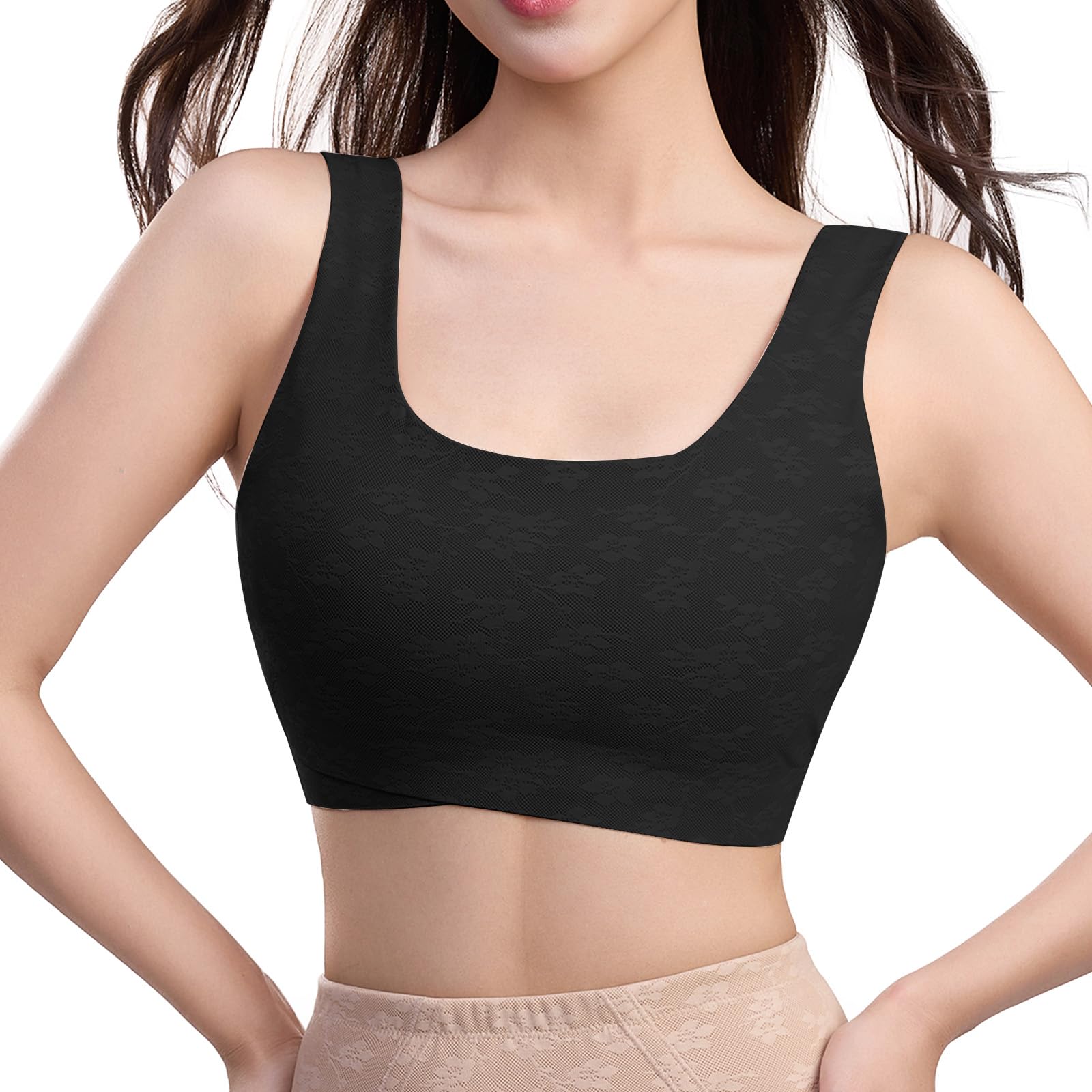 

Vehmia Japanese Style Flattens Large Makes Breasts Look Smaller Lace with Prevents Breast Made of Sarashi Underwear Flattens Large Suitable for Kimono