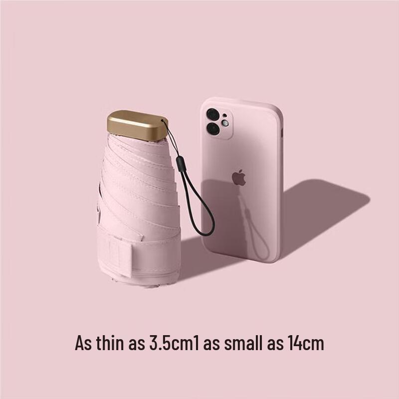 Yamo Mini Portable 5-Fold Rain & Sun Umbrella