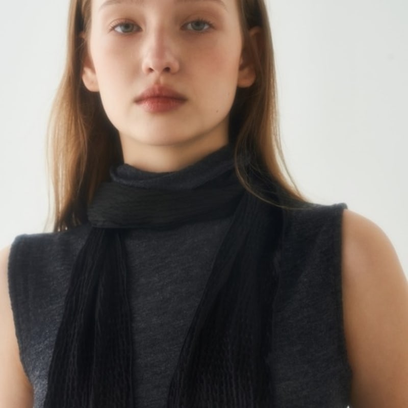 VILLA DE SILK fluid silk 100% long scarf