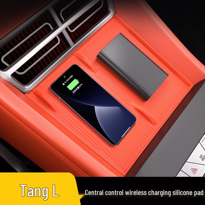 BYD Tang L Wireless Charging Silicone Pads, 25-Model Protective Car Mats, Original Car Color.