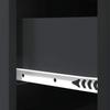 Drawer Cabinet Black 66 x 34.5 x 87 cm Particleboard