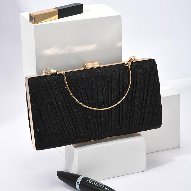 European Style Solid Color Evening Clutch Bag - New Fashionable & Simple Socialite Banquet Accessory