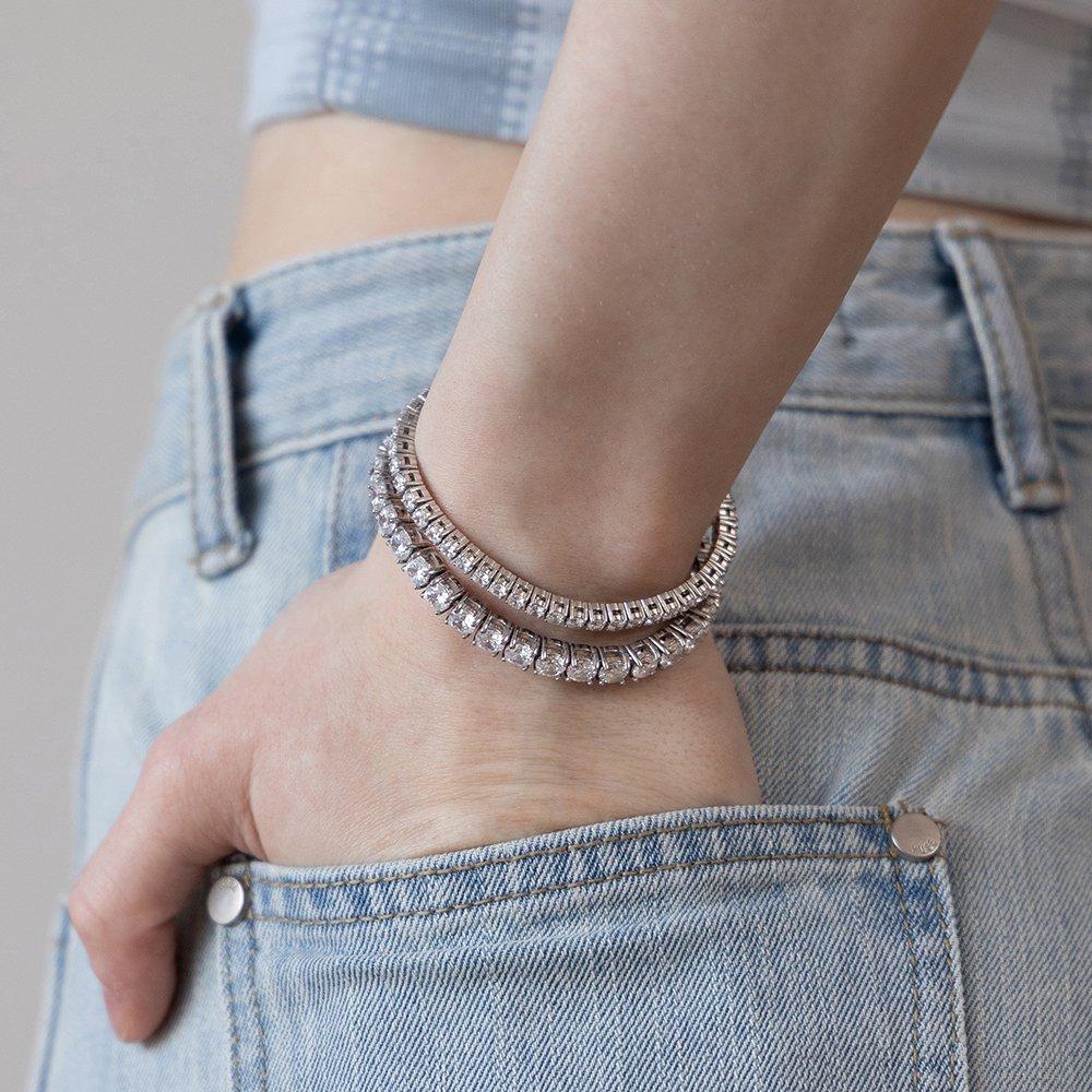 Surgical Line Cubic Bracelet Br2196 (3mm, 4mm, 5mm)