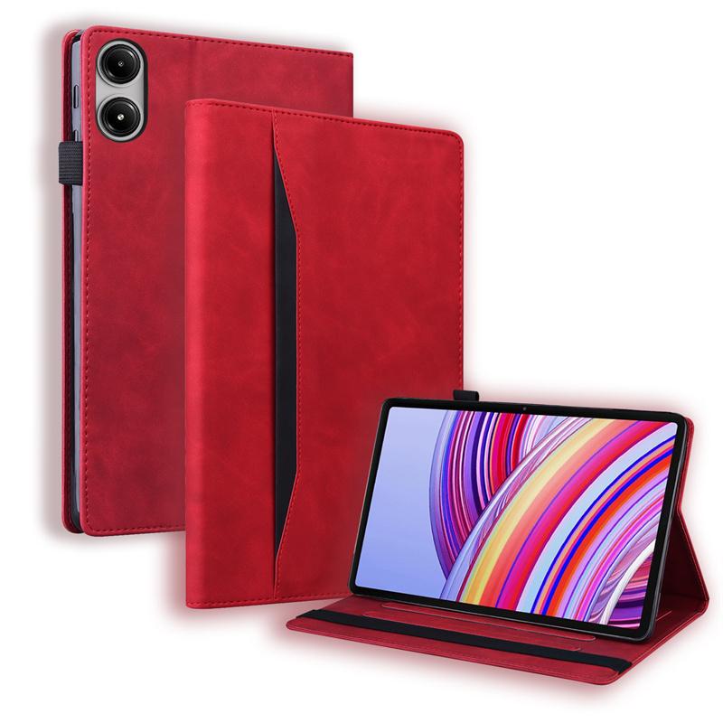 

For Xiaomi Poco Pad Case 12.1 Inch Fashion Wallet Stand Tablet Cover For Funda Xiaomi Redmi Pad Pro 12.1 Case Coque 2024 Redmi Pad Pro 12.1 червоний
