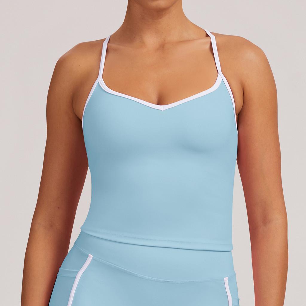 Débardeur de Yoga Femme en Tissu à Séchage Rapide pour la Course à Pied et les Activités de Fitness
