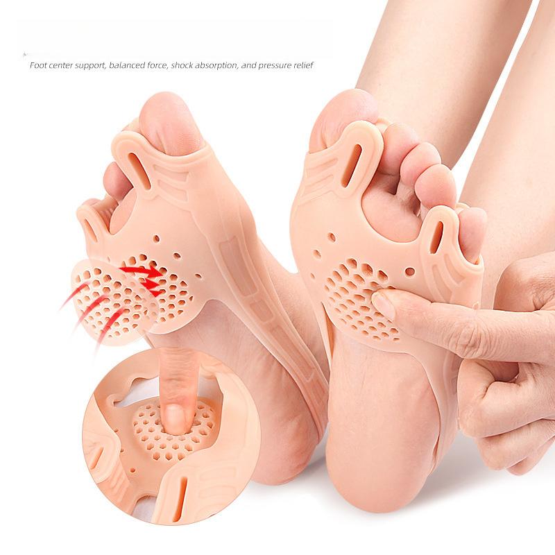 Double-hole Toe Splitter, Thickened Pedicle Shock Absorption, Arch Massage Half-yard Pad, Flexible Anti-wear Tension Belt Can Be Cut