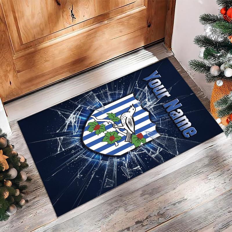 West Bromwich Albion FC Printed Crystal Velvet Rug Non‑Slip Crystal Velvet Carpet For Sofa Bedroom Indoor Home Decoration