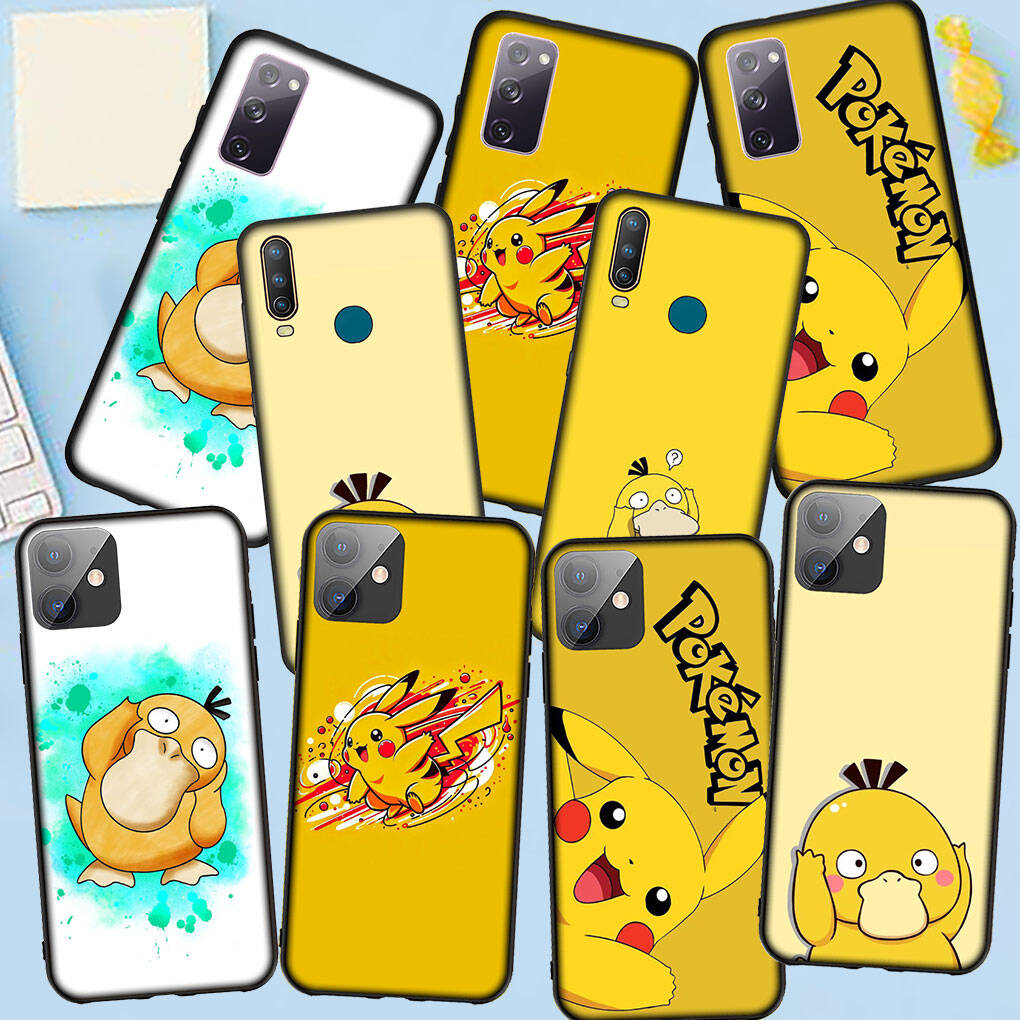 Pouzdro na telefon pro iPhone 17 16 15 Plus Xiaomi Poco F8 F7 X7 X6 M8 C85 C75 Redmi Note 14 12 11 13 Pro Max A4 14C 13C 15C Psyduck Pokemon GO Pikachu Kryt