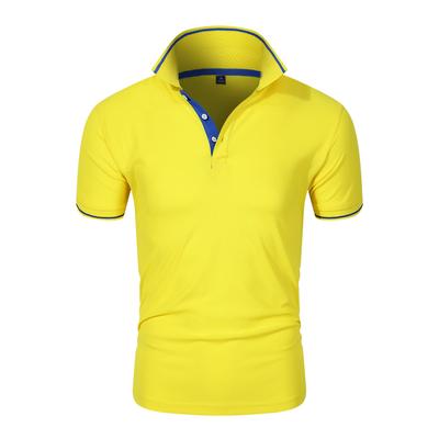 Cotton Blends Short Sleeve Sports Tee Shirts Casual Summer Solid Men's Polo Shirt Top Business Polo Advertising Tops