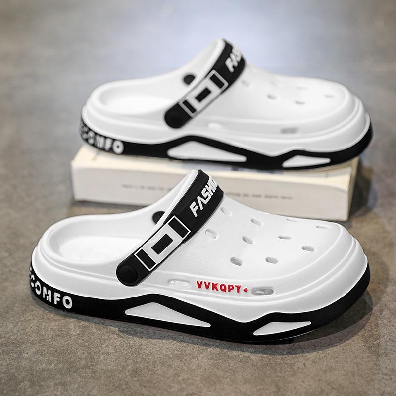 New Fashion Sandals Men's EVA Casual Comfortable Hole Garden Shoes Outdoor Men's Beach Sandals Indoor Home Unisex Slippers