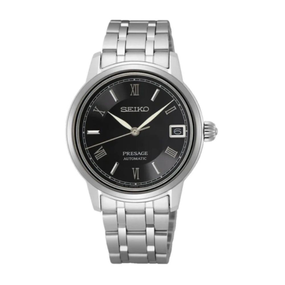 SEIKO PRESAGE Classic Автоматические 39 мм Мужские часы SRPF27J1 чёрный