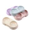 Accessories Candy Color Durable Dog Food Tray Cat Drinking Bowl Cat Feeding Bowl Cat Double Bowl