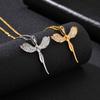 New Creativity Angel Wings Pendant Necklace for Men,Classic Stainless Steel Angle Necklace,Stylish Charm Jewelry