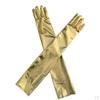 Long Leather Gloves for Women Faux Patent PU Opera Glossy Pair Finger Cosplay Matching