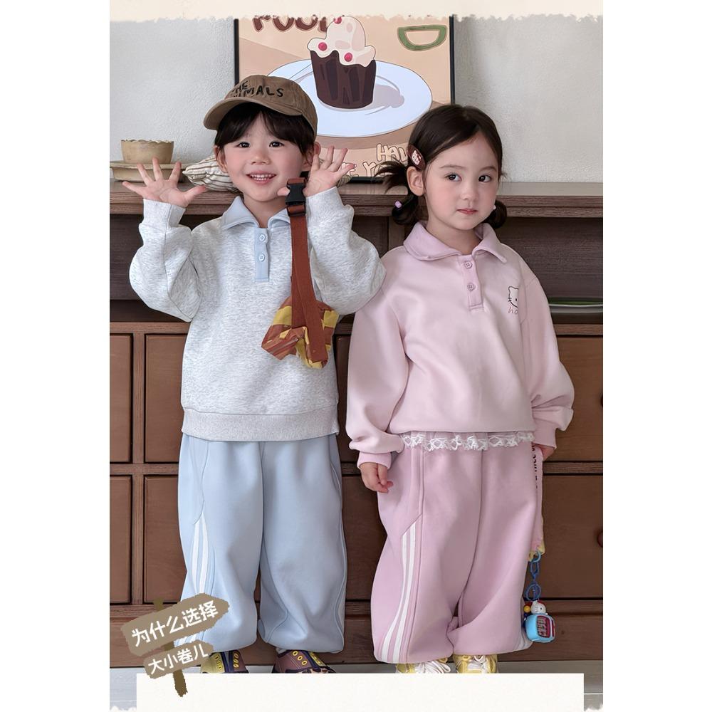 Boys Girls Autumn New Kids Clothes Baby Sweatshirt Pants 2 Piece Set Trendy Children Outfit