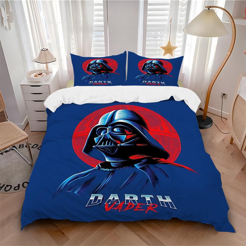 

3pcs set Star Wars1pc of quilt cover+2pcs of pillowcase, no core, print bedding, All Seasons Bedroom Setting019 135x200cm