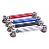 Black 3"-5" Adjust Front Bumper Lip Splitter Strut Rod Tie Support Bar For Honda
